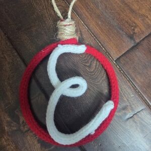 Red and White Christmas Ornament